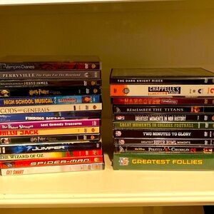 A variety of DVD movies; this is a great deal!